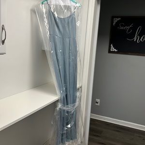 Bridesmaid Dress Dusty Blue Size (4)